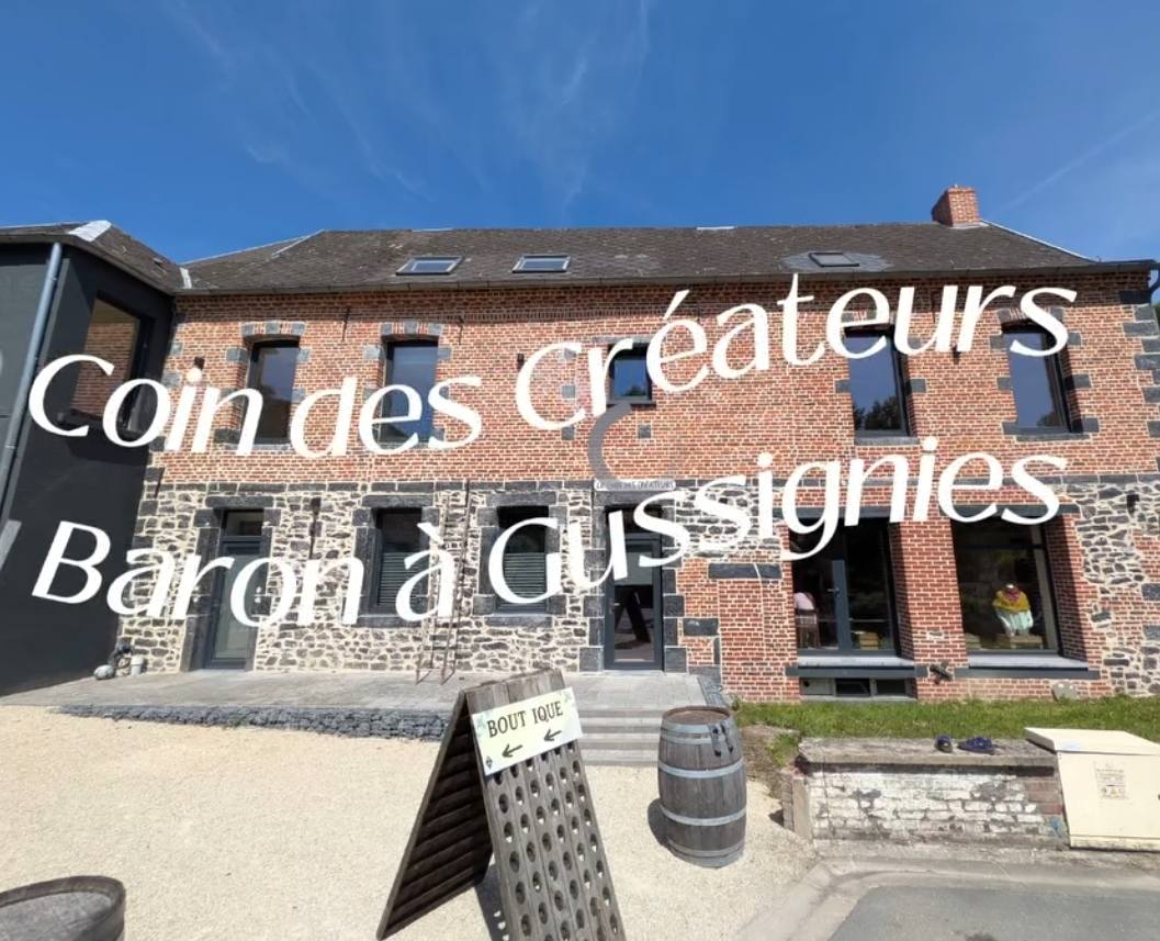 le coin des créateurs gussignies le baron brasserie inspiration carton huleux sonia boutique façade